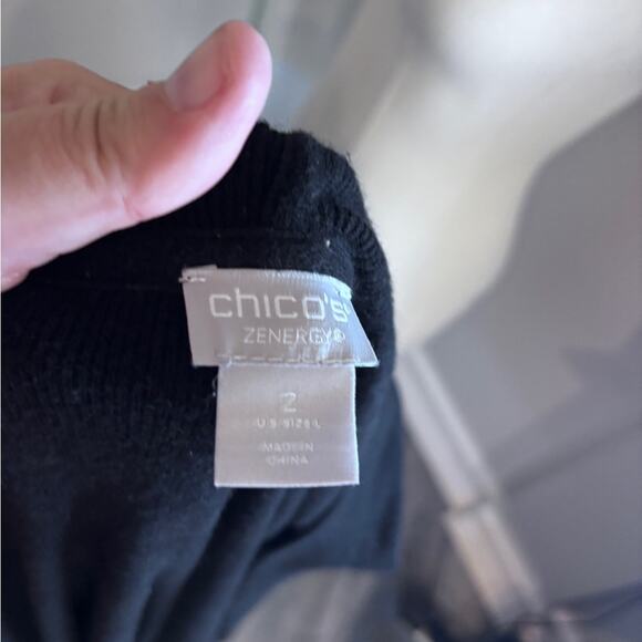 Chico's Size 2 Hooded Sweater Medium - Picture 5 of 6